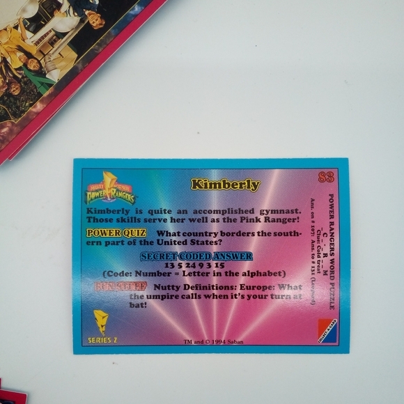 Vintage MMPR 1994 Trading Cards Blue Pink Some Doubles 1 Goldar Pog 23 C… - Picture 11 of 12